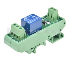 1 Channels relay module DIN Rail Mount 10A 5V 12V DC PNP NPN compatible 1NO 1NC