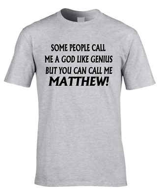 Matthew T-Shirt lustig Jungen Herren personalisieren beliebiger Name Geschenk Papa 80. matt