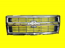 New Grille For 2014-2015 Silverado 1500 All Chrome Billet-type