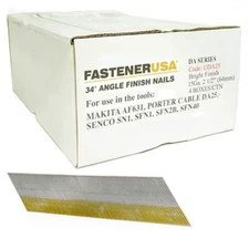 2-1/2" DA25 ANGLE FINISH NAILS 15GA BRITE 16,000ct | UDA25C4