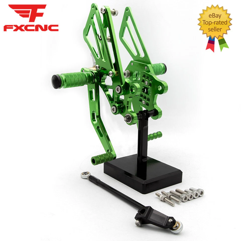 For Kawasaki Ninja ZX12R 2000 2001 CNC Rearset Footpegs Footrest Adjustable Set - Изображение 2 из 4