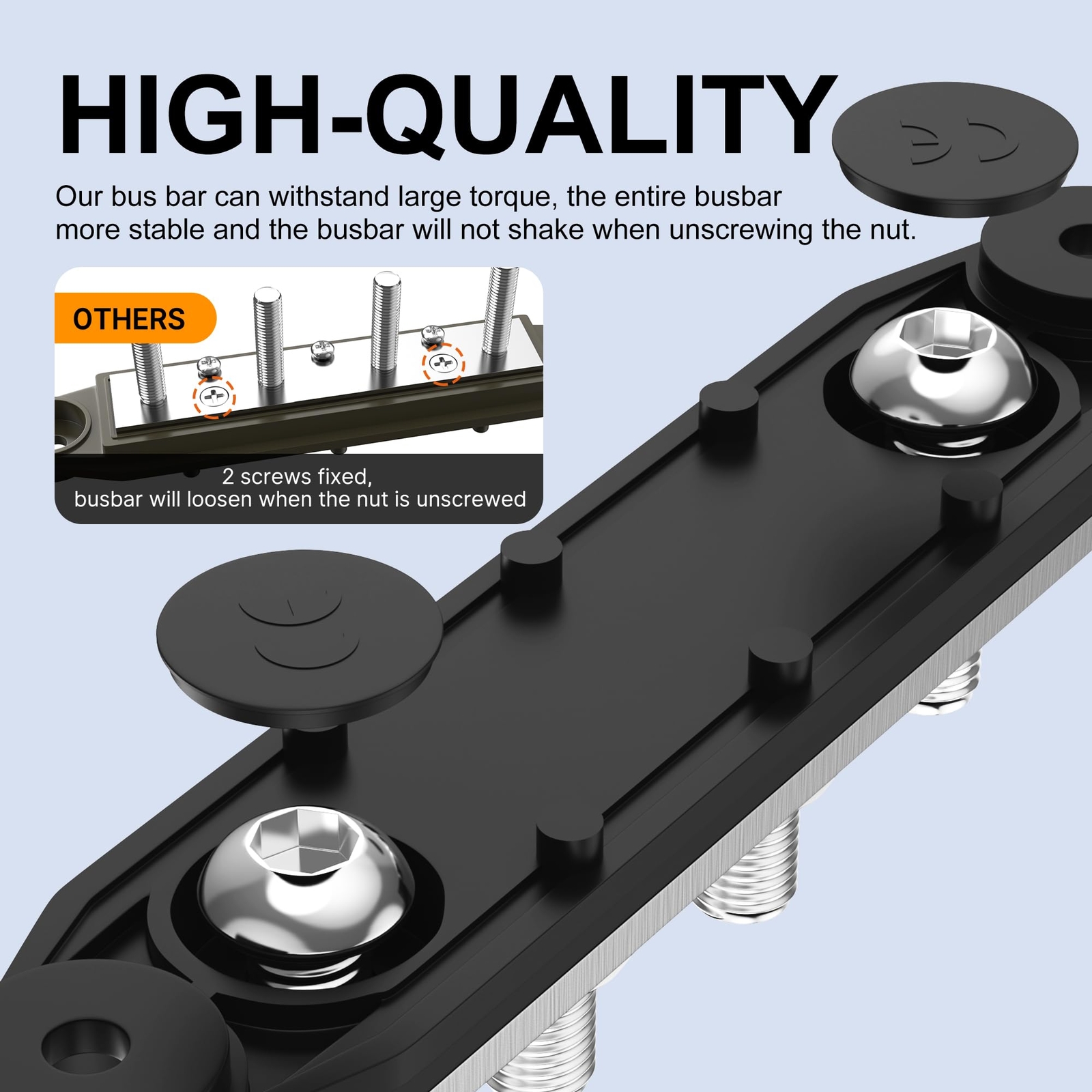 Upgrade 250a 12v Bus Bar Battery Power Distribution Block Car Audio 12 Volt Dc B