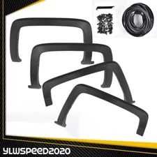 Fit For 2014-2019 Chevy Silverado 1500 2500 3500 Factory Style Fender Flares 4Pc
