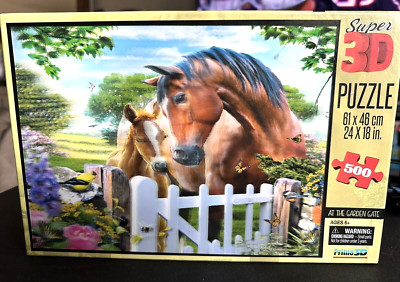 Super 3D PUZZLE AT THE GARDEN'S GATE HOWARD ROBINSON 500 PCS