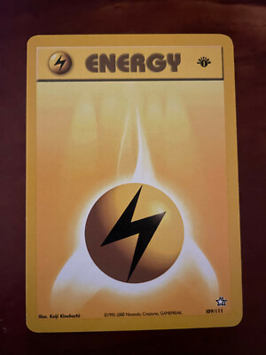Pokemon 1ST EDITION Lightning Energy Card 109 / 111 | eBay