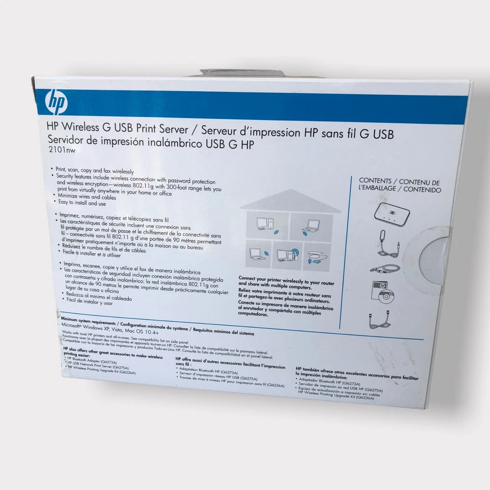 HP WIRELESS G USB SERVER 2101 NW NEW, FREE SHIPPING! - Image 2 of 4