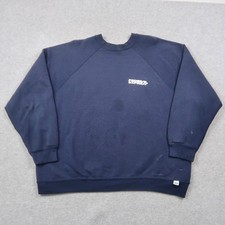 Vintage 90s Discus Athletic Federal Express Sweatshirt Mens XL Blue Made in USA