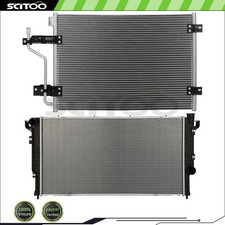 Car Radiator And Ac Condenser Fits 1998 1999 2000 01 02 Dodge Ram 2500 Ram 3500