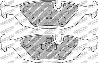 FERODO RACING FCP296H Bremsbelagsatz, Scheibenbremse für ALPINA,BMW