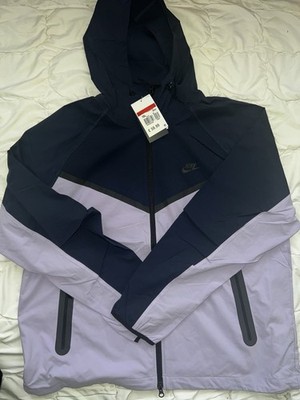 Nike NSW Windrunner Woven Jacket - Navy & Lilac Colorblock - NWT - Size L