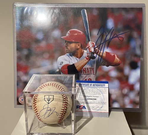 Joey Votto Cincinnati Reds Signed Autographed Baseball Photo PSA BAS Authentic