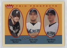 2005 Fleer Tradition Trio Prospects Logan Kensing Kevin Cave Josh Wilson 0t2