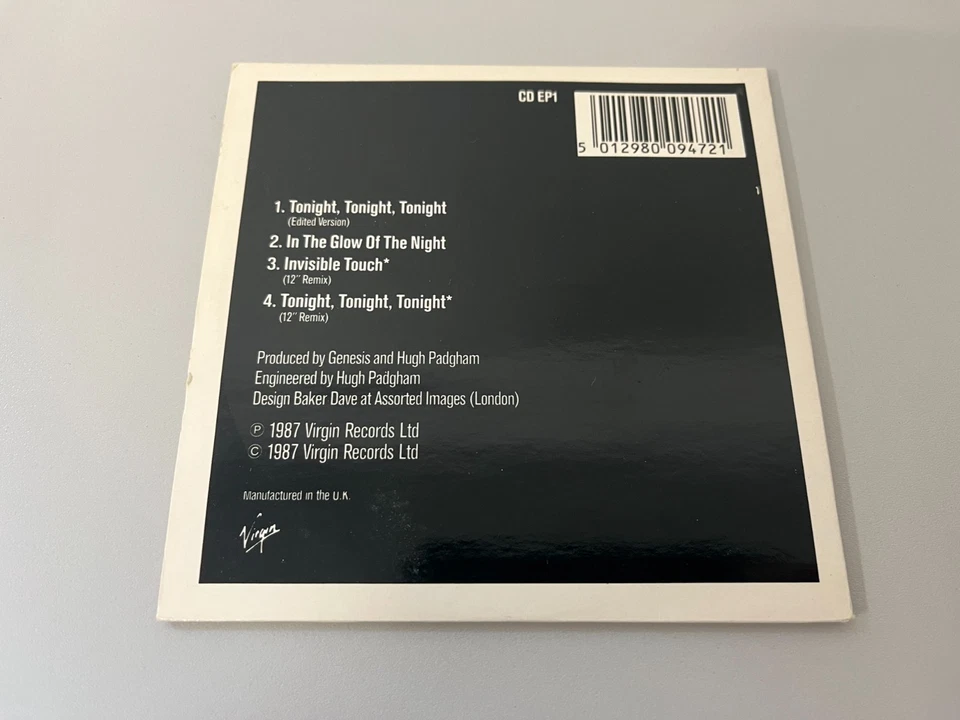 Genesis – Tonight, Tonight, Tonight - Maxi CD © 1987 (CDEP1) Invisible Touch 12" - Bild 3 von 3