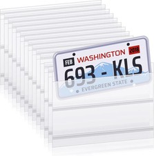 200 Pcs License Plate Protector Cover Temporary Tag For Clear