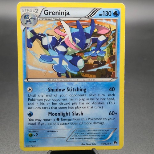 Greninja 40/122 Rare BREAKpoint Pokemon Moderately Played