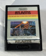 1982 ATLANTIS By IMAGIC For Atari 2600 & Sears Video Gaming Systems Tested&Works