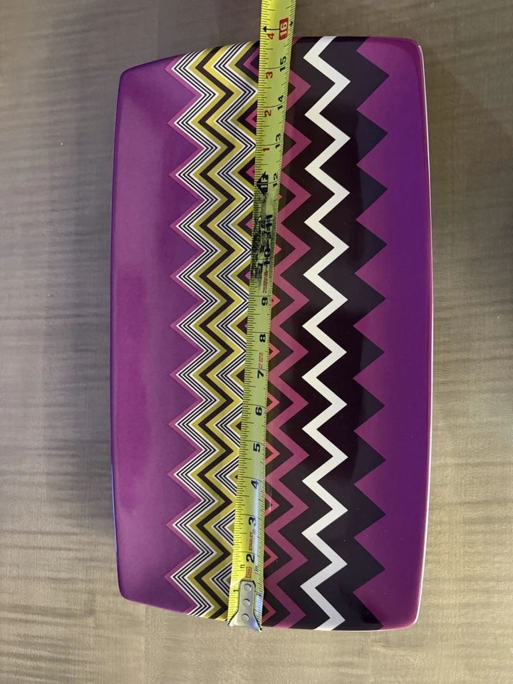 Missoni Home for Target фиолетовая сервировочная тарелка длинное прямоугольное блюдо - Изображение 3 из 4