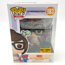 Funko POP Games Overwatch MEI (Mid-Blizzard) #183 Hot Topic Exclusive +Protector