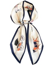Hioyiwse Head Scarf Hair Neck Scarves For Women Purse Bag 59, B8-white Horse
