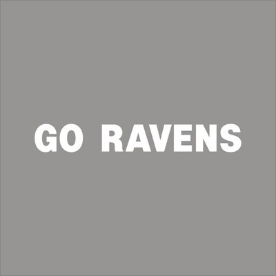 Go Ravens Your Team 1 Color Vinyl Decal Sticker Car Window Wall