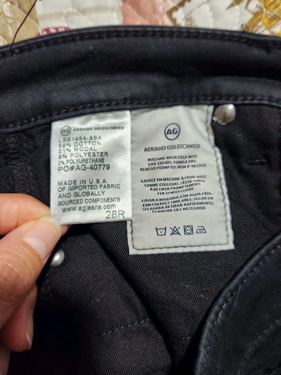 Adriano Goldschmied AG Womens The Prima Mid Rise Cigarette Pants Black Size 28 thumbnail 8