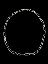 Collana lunga 18" catena fermacarte maglia grande Kris Nations 