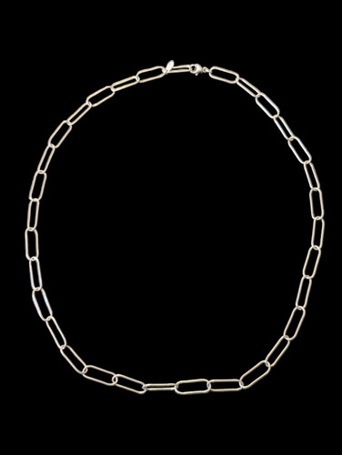 Kris Nations Large Link Paperclip Chain 18" Long Necklace 