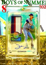 2025 Boys of Summer Dasan Hill Prospect Material Patch Holo Silver Auto #/25