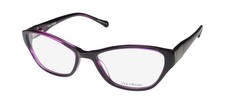 NEW VERA WANG V319 GLASSES WOMENS CAT EYE 51-17-130 PURPLE PLASTIC FULL-RIM WI