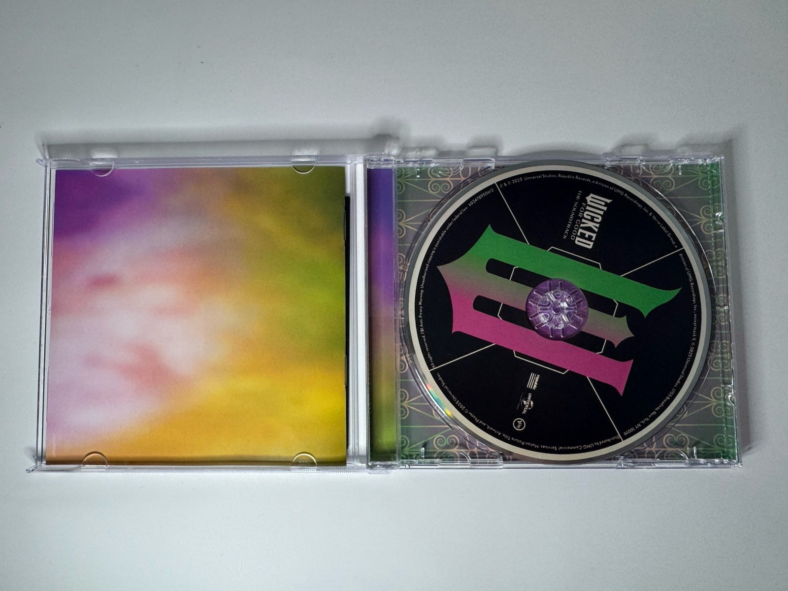 🌀SIGNED Wicked: For Good - The Soundtrack CD FULL Ariana Grande Signature🌀