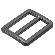 1 Inch Tri-Glide Slide Buckles, 8 Pack Metal Webbing Strap Fastener, Black