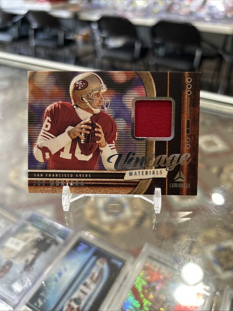2025 Panini Luminance Vintage Materials Joe Montana Jersey Patch Insert SP 49ers