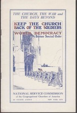 Congregational Churches of America Keep Church Back of the Soldiers guide 1917
