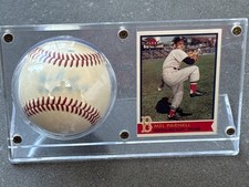 Mel Parnell Boston Red Sox Autographed Baseball and Card