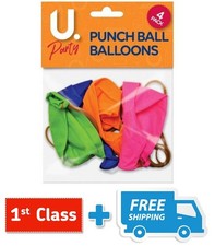 4PK Punch Ball Balloons Kids Birthday Favors Pinata Toys Gift UK.