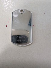Gucci Dog Tag Pendant Sterling 925 Silver, 20 Grams