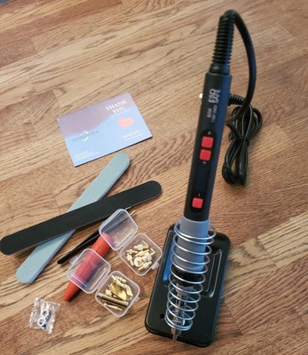 3D Printer Smoothing Tool Kit Soldering Iron Multiple Tips Fast Heating 80W