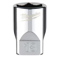 Milwaukee Tool 45-34-9039 1/4 In. Drive 13Mm Metric 6-Point Socket With Four