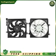 Radiator Fan & AC Condenser Cooling Fan Assembly For 2008-11 Subaru Impreza 2.5L