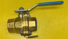 Jamesbury 3/4 21-1136-TT0 Series 2000 Clincher Standard Ball Valve, 600W, Brass