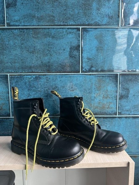 Men Dr. Martens Boots Black Leather 40