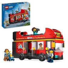 LEGO City Autobus Turistico Rosso a Due Piani, Giochi per Bambini e Bambine da 7