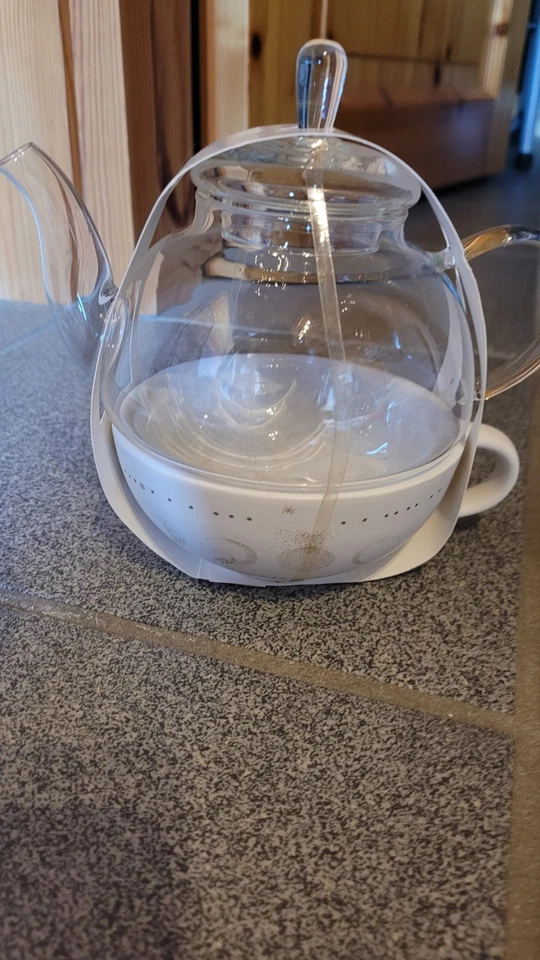 Tea for one - Glaskanne mit Tasse, neu! - Bild 2 von 4