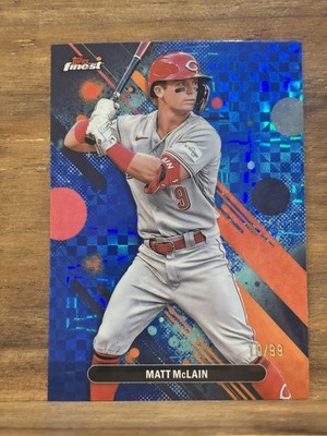 2025 Finest Matt McLain Blue X-Fractor #29/99 Reds