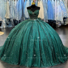 Glitter Quinceanera Dresses Sweet 15 16 Custom Color XV Party Ball Gowns