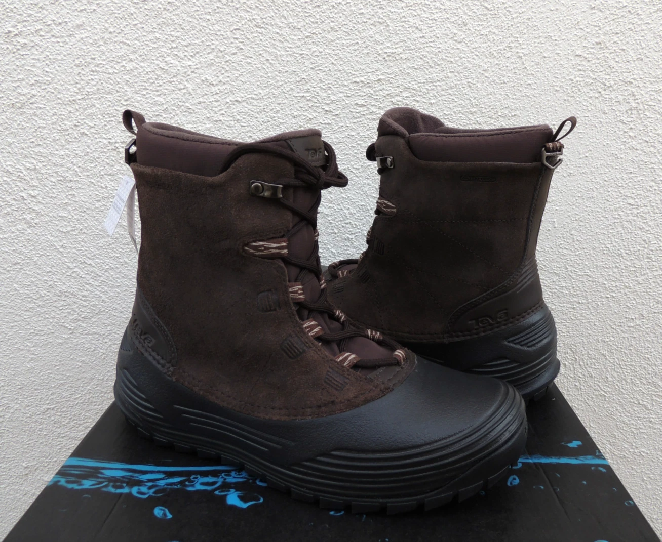 TEVA HIGHLINE BROWN WATERPROOF LEATHER WINTER SNOW BOOTS, US MEN 7.5/ EUR 40 NIB