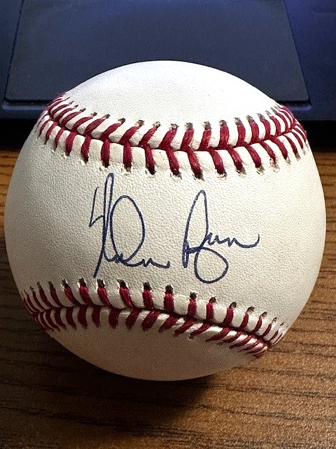 NOLAN RYAN 2 SIGNED AUTOGRAPHED OAL BASEBALL! Astros, Mets