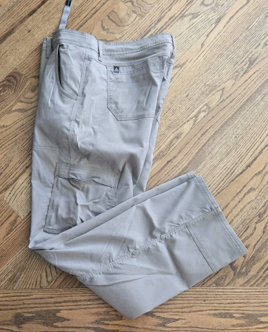prAna Fishing Hiking Outdoor Travel Cargo Pants Men's Size 40/32 Stretch (#114)