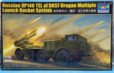 Trumpeter 01026 1/35 Russian 9P140 TEL of 9K57 Uragan Multiple Launch Rocket