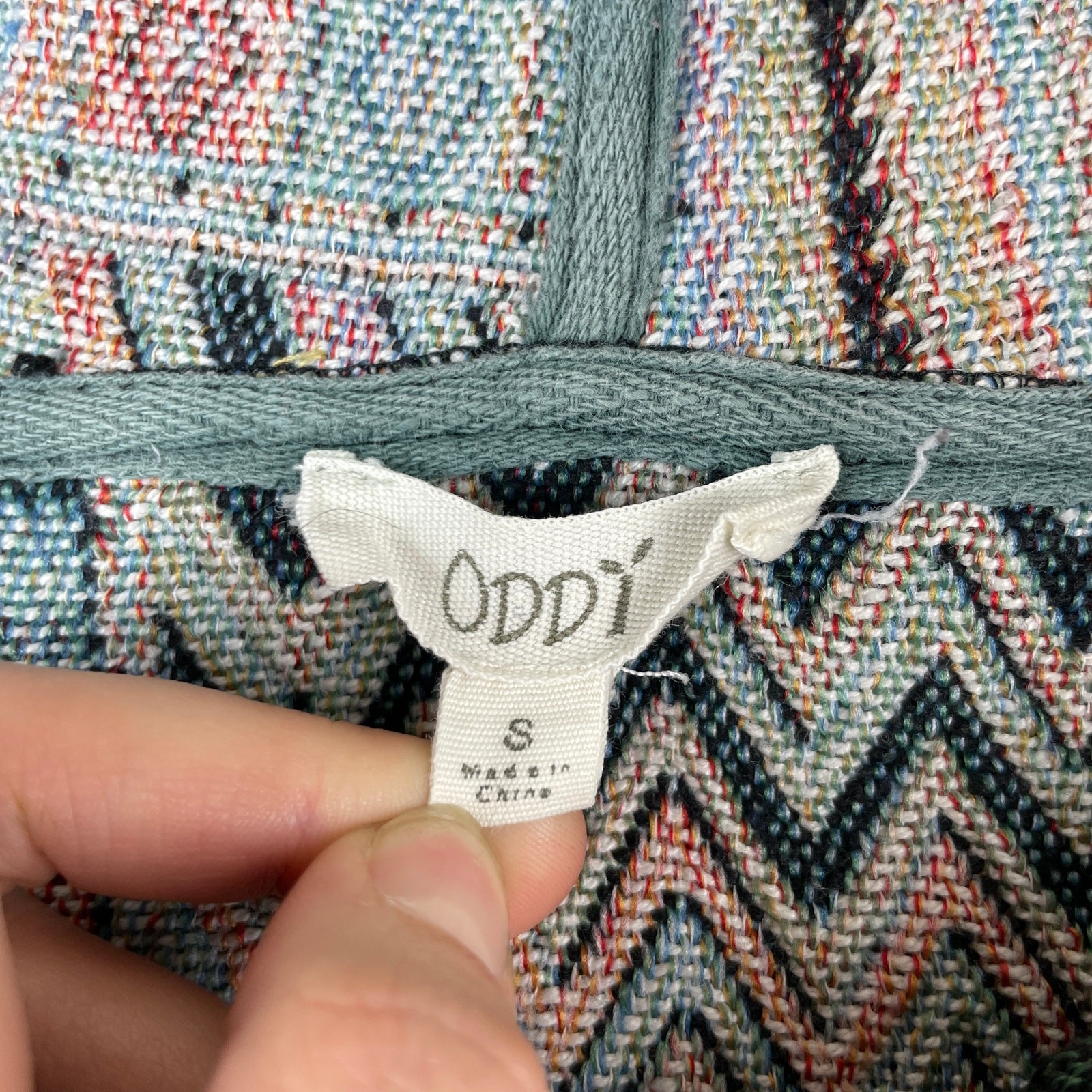 Vintage Oddi Brown Patchwork Pullover Sweatshirt … - image 2